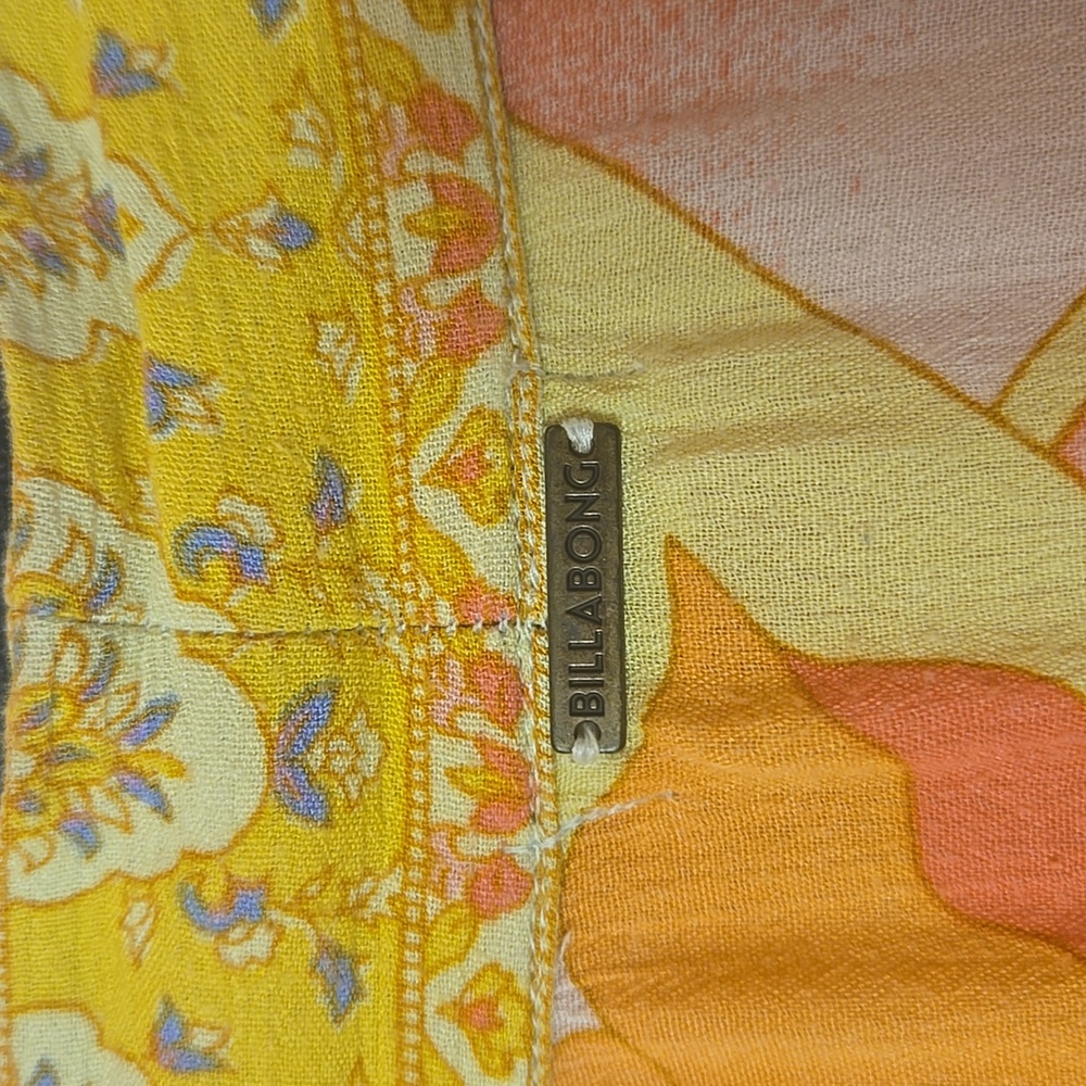 Billabong Floral Flowy Robe S/L - Picture 4 of 6